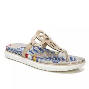 Soul Naturalizer Janice Thong Sandals in Bone Palm Print